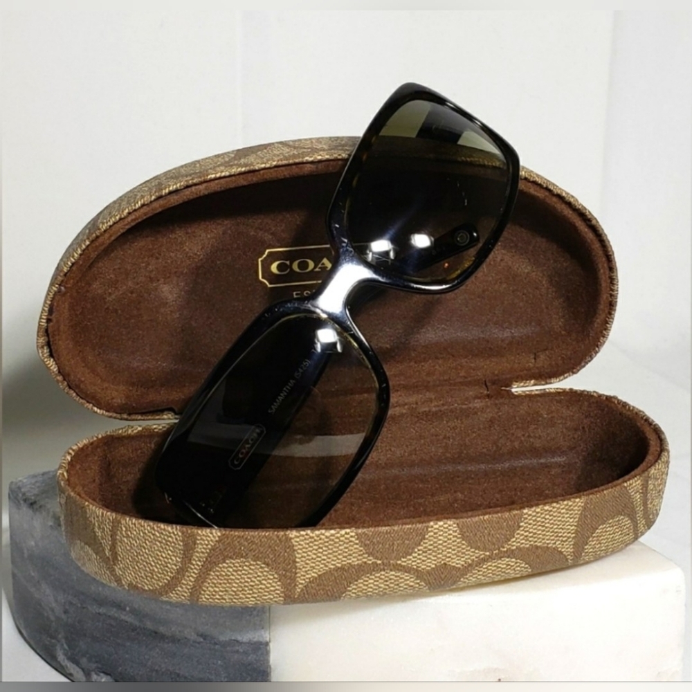 Coach jacquard/leather #2156 & Coach "Samantha" sunglasses. EUC! - Picture 14 of 14